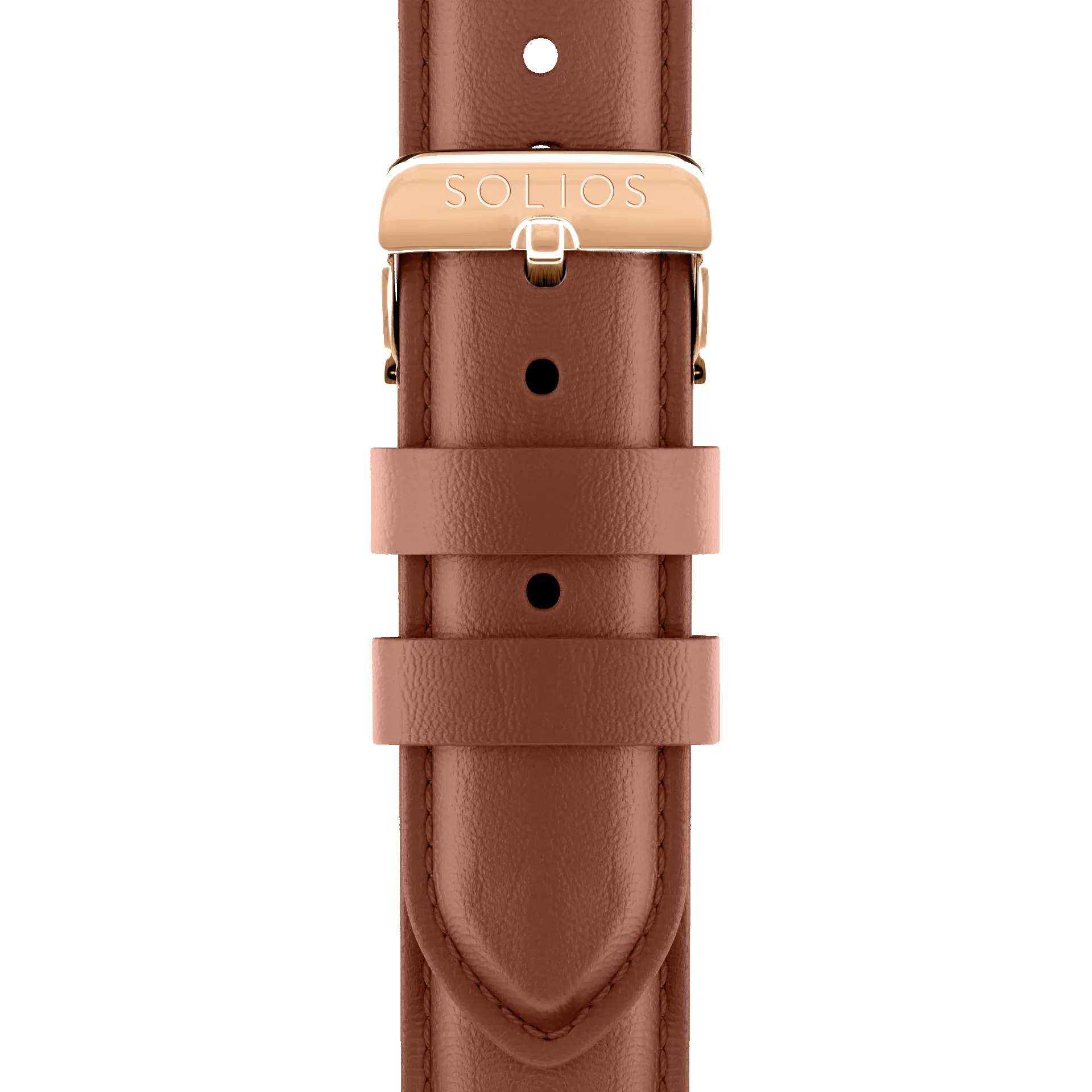 Brown Eco Vegan Leather Strap sold by SOLIOS product image thumbnail 5