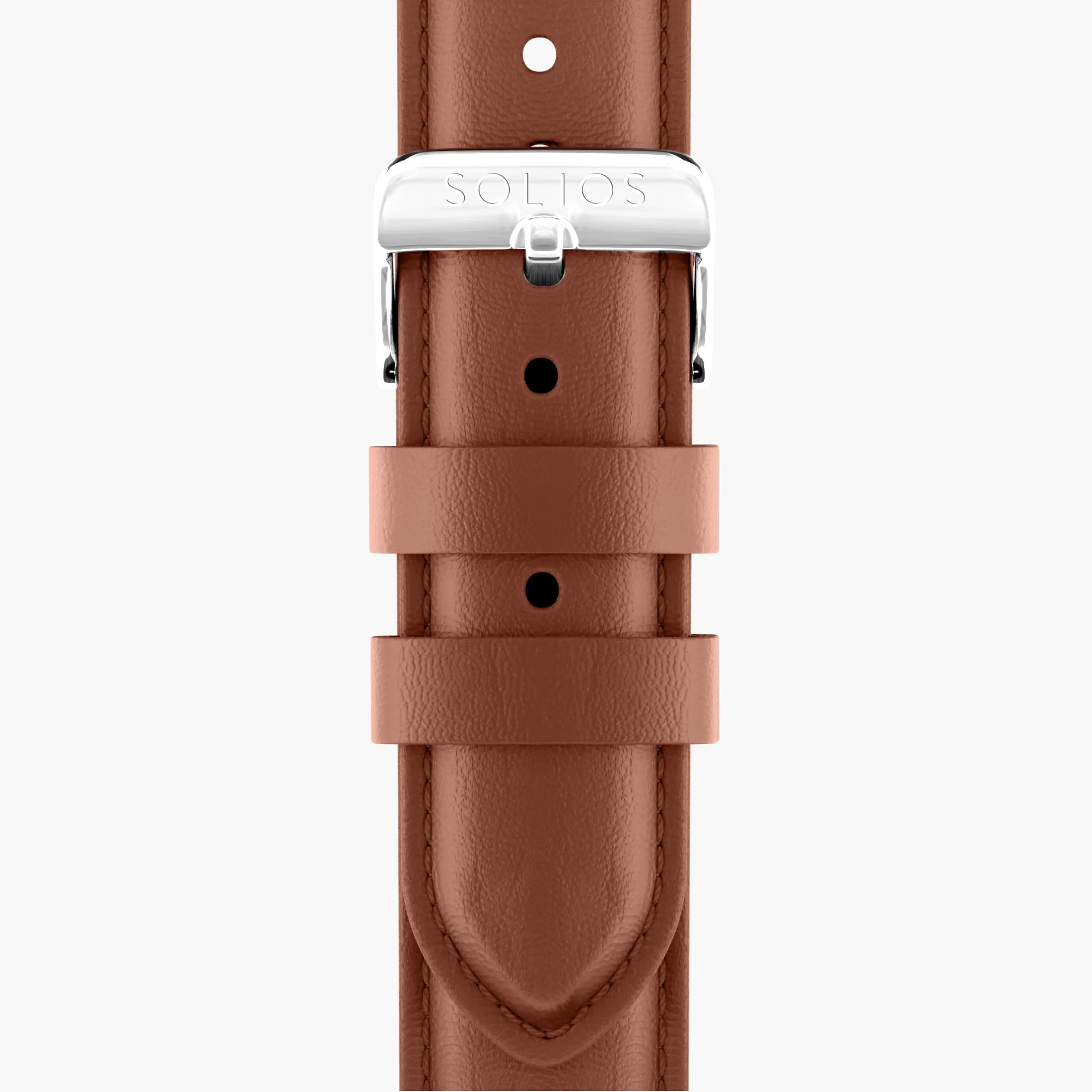 Brown Eco Vegan Leather Strap sold by SOLIOS product image thumbnail 4