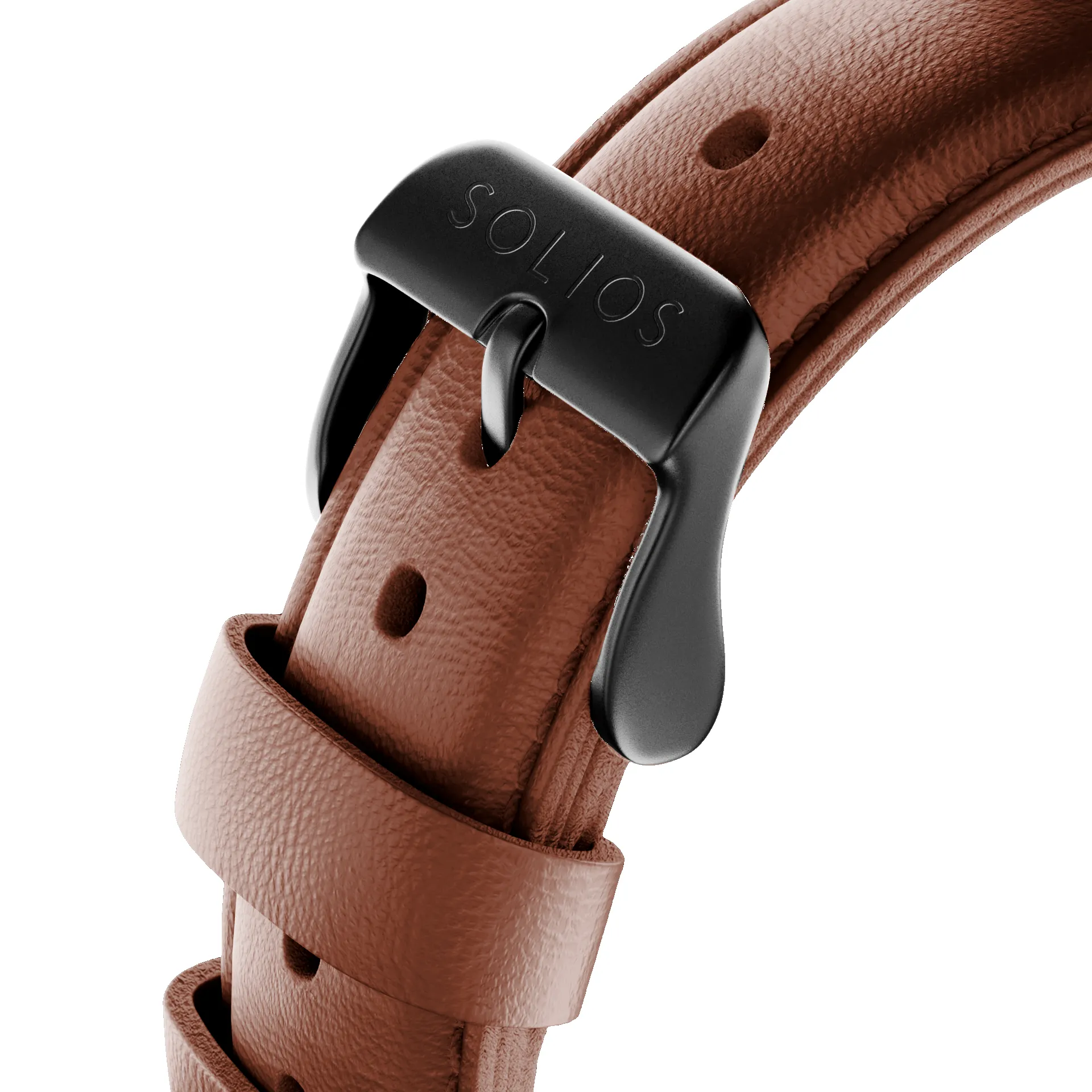 Brown Eco Vegan Leather Strap sold by SOLIOS product image thumbnail 3
