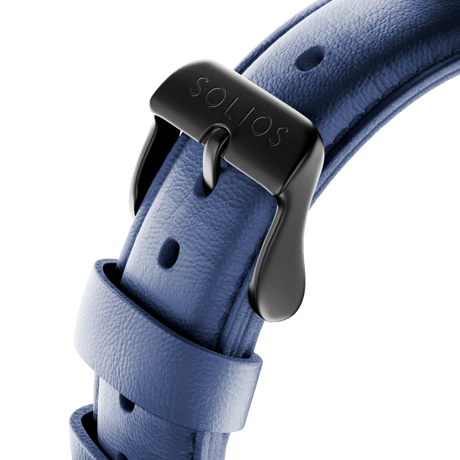 Blue Eco Vegan Leather Strap sold by SOLIOS product image thumbnail 3