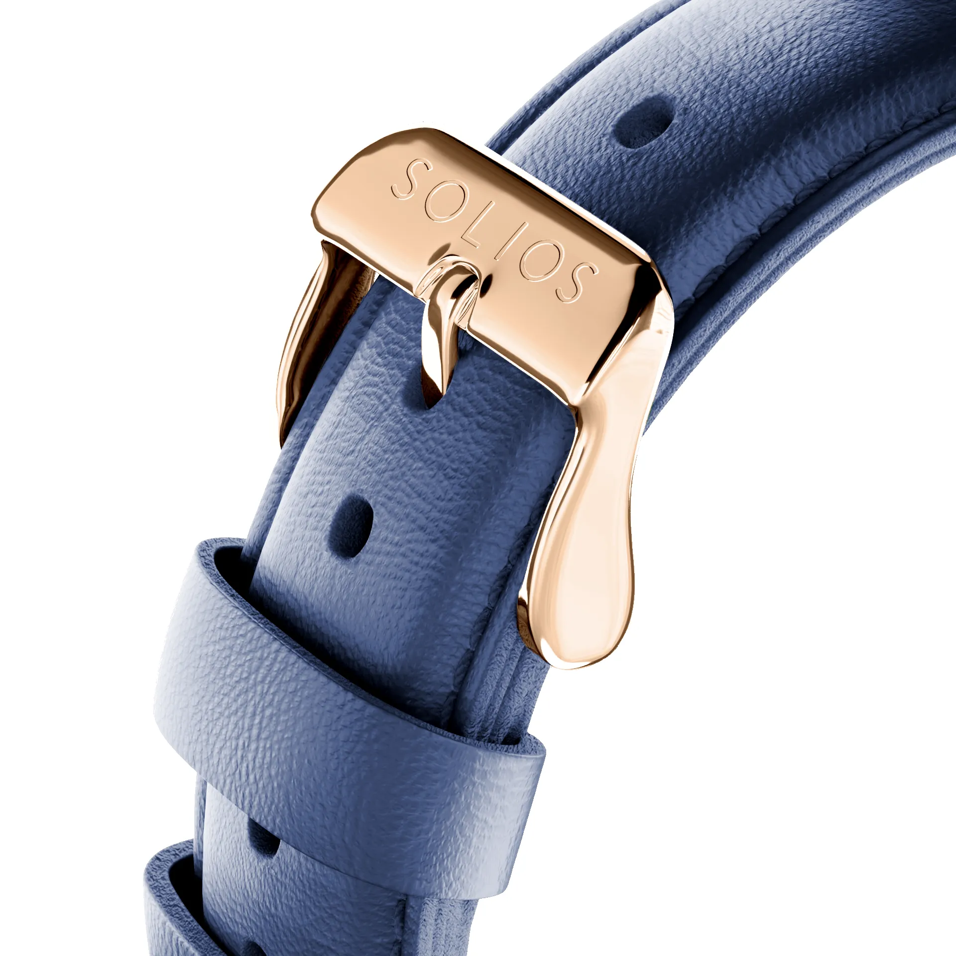 Blue Eco Vegan Leather Strap sold by SOLIOS product image thumbnail 2