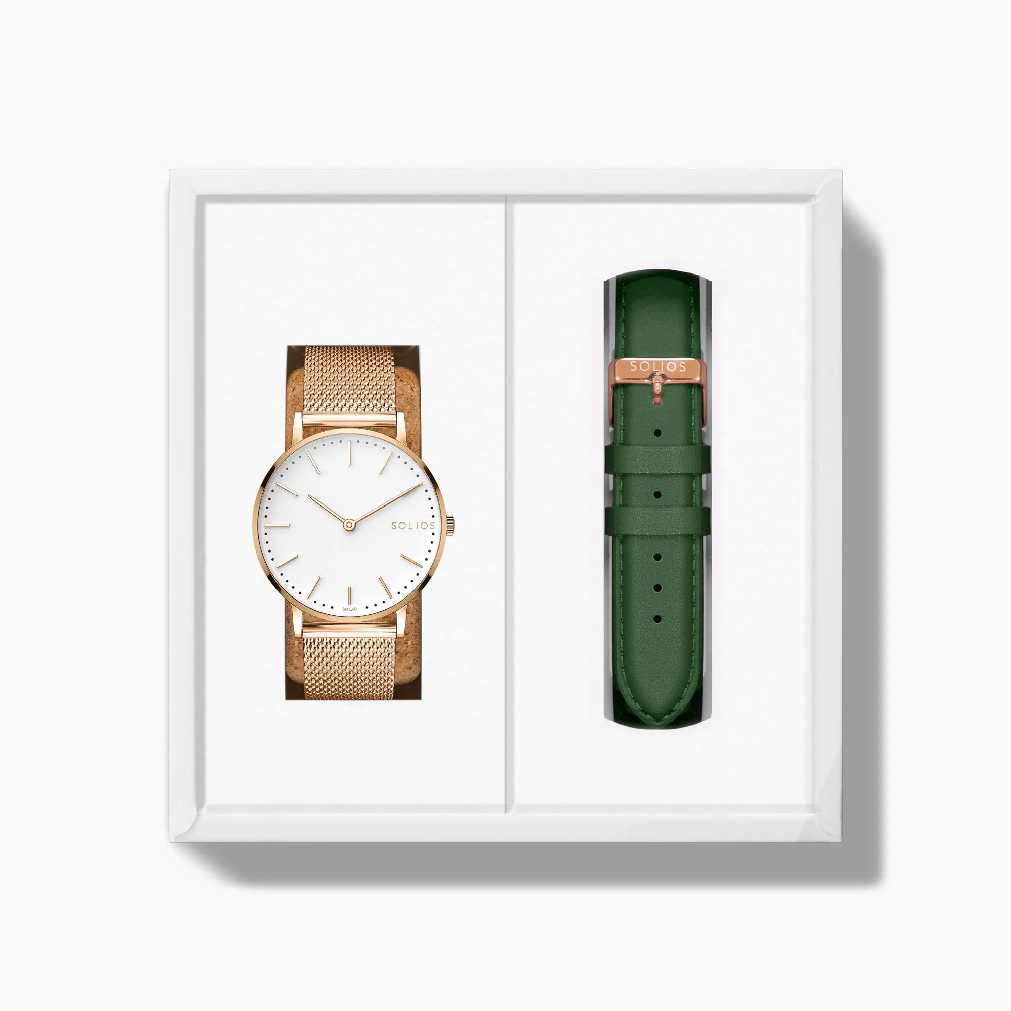 The Solar Classic Bundle | White Dial - Rose Gold Case sold by SOLIOS product image thumbnail 3