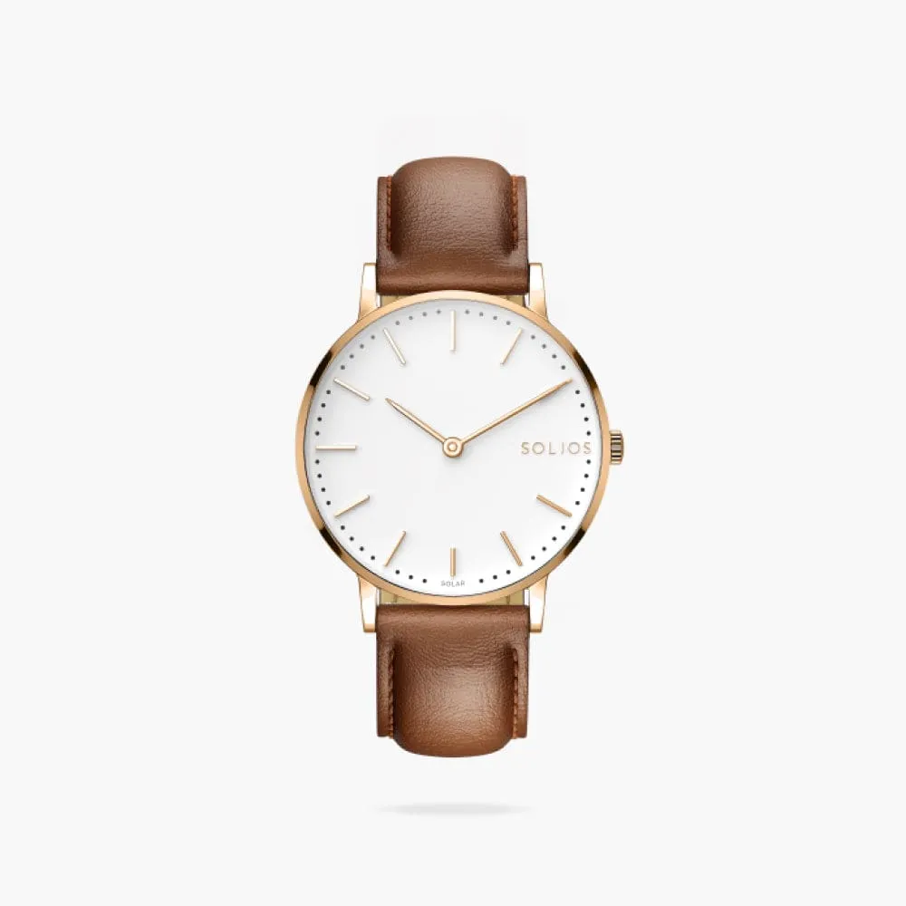 The Solar Classic | White Dial - Rose Gold Case sold by SOLIOS product image thumbnail 2