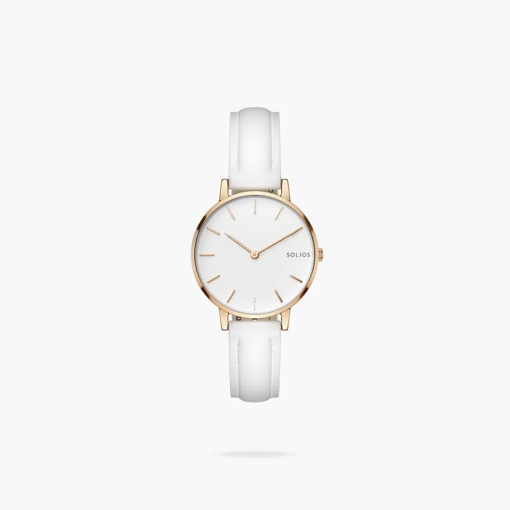 The Solar Mini | White Dial - Rose Gold Case sold by SOLIOS product image thumbnail 4