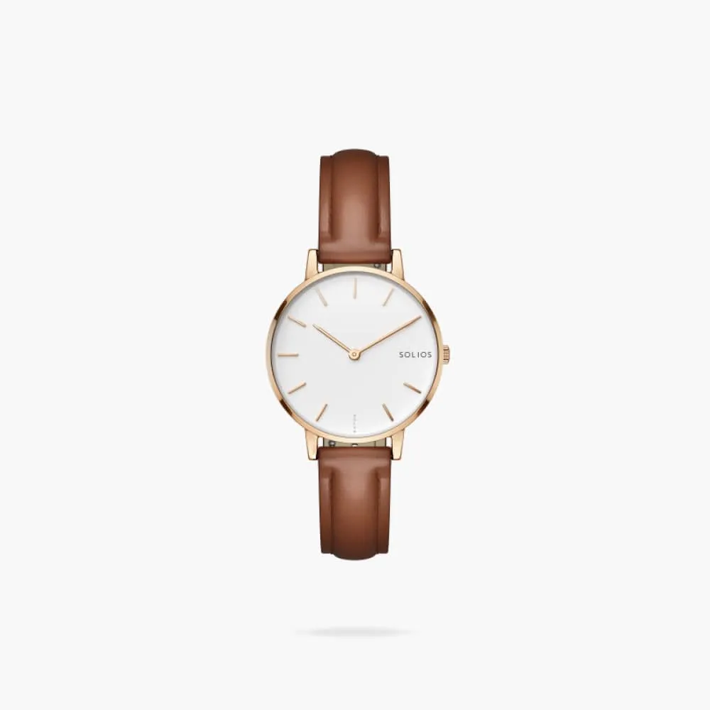 The Solar Mini | White Dial - Rose Gold Case sold by SOLIOS product image thumbnail 2