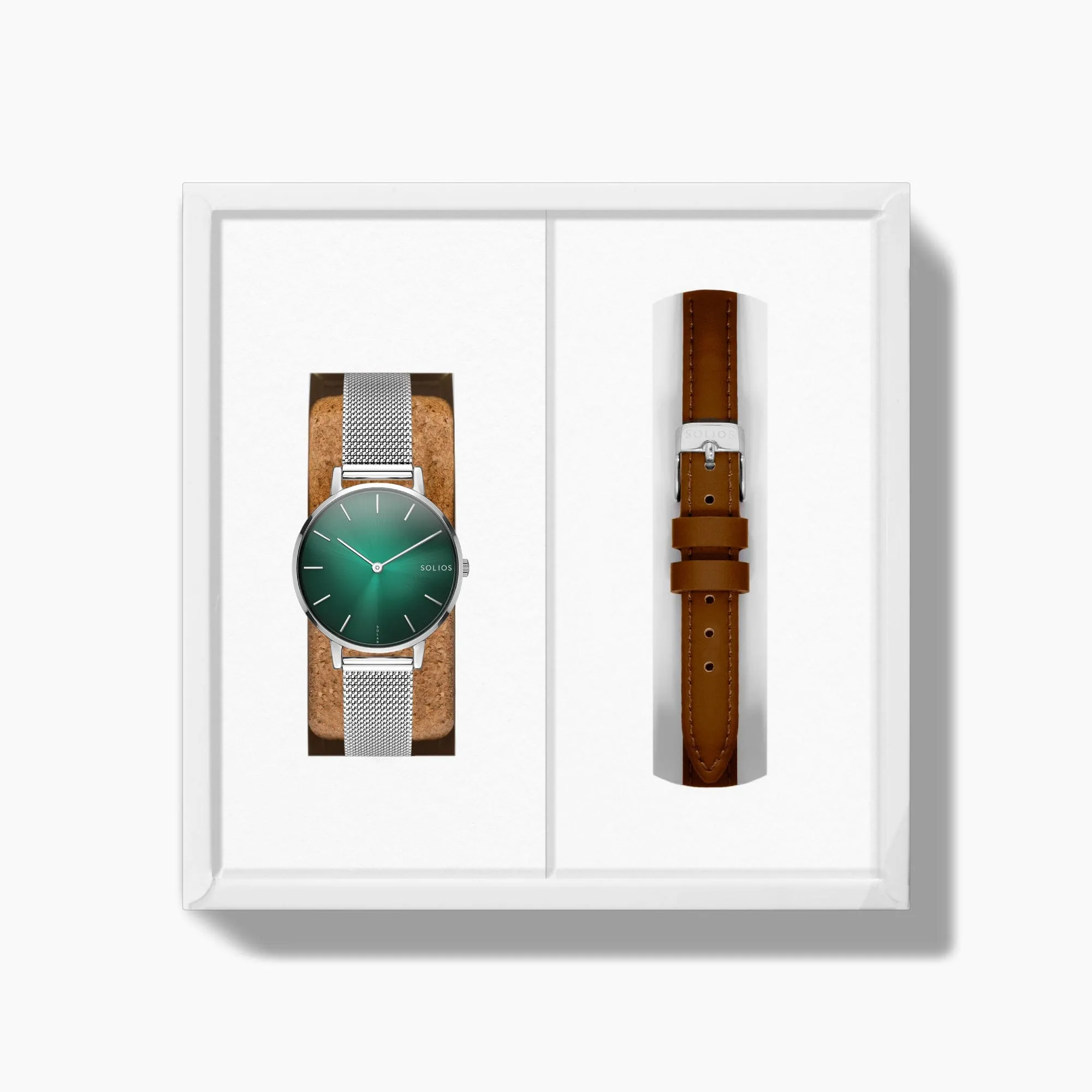 The Rainforest Mini Bundle | Green Dial - Silver Case sold by SOLIOS product image thumbnail 5