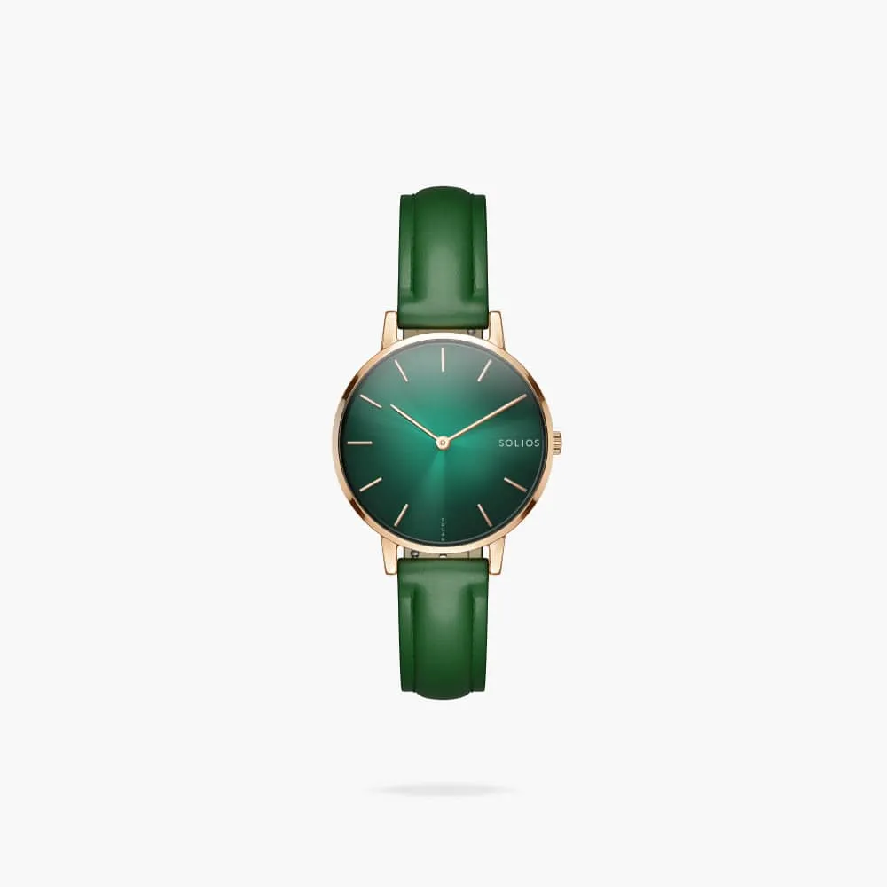 The Rainforest Mini | Green Dial - Rose Gold Case sold by SOLIOS product image thumbnail 2