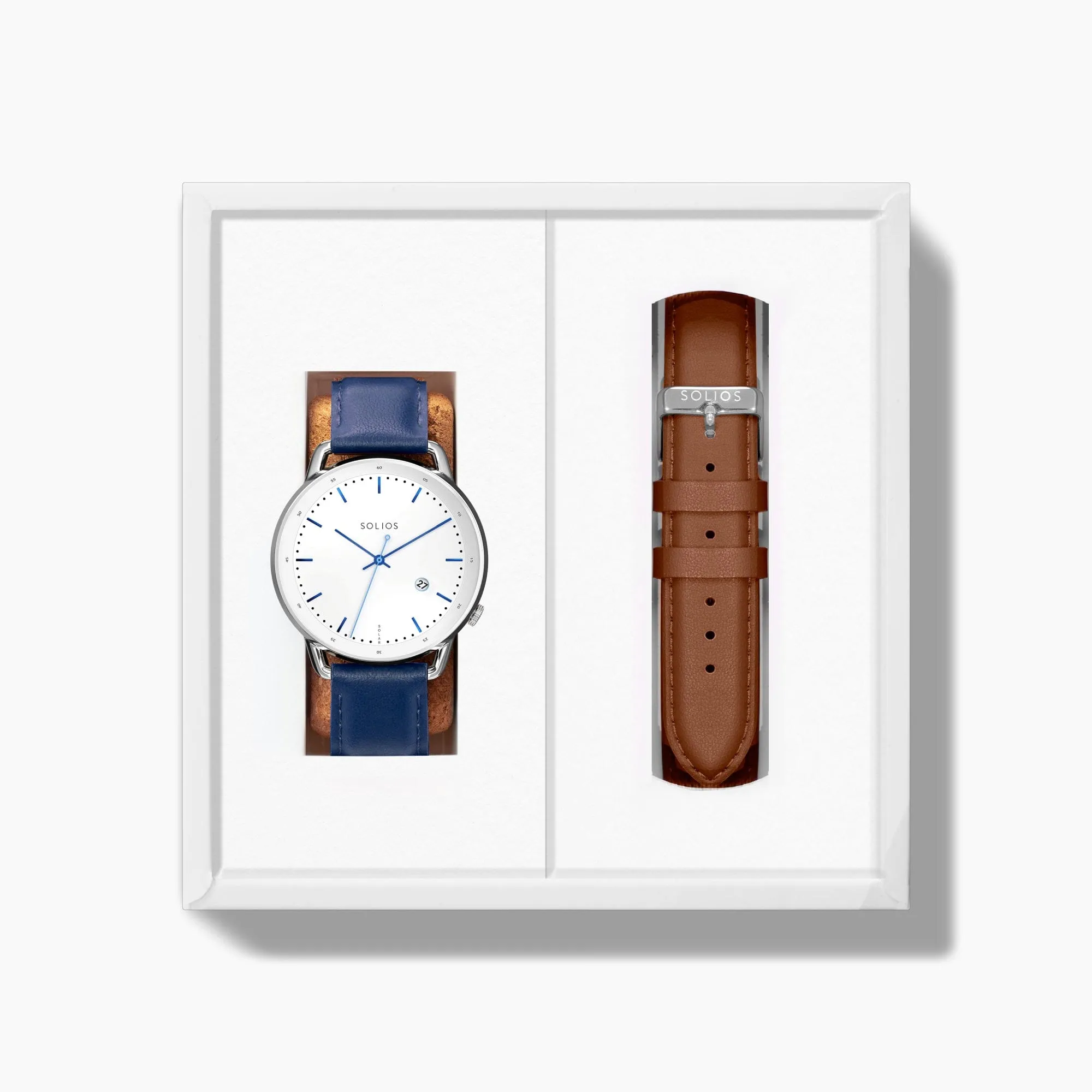 The Solar Curve Bundle | White Dial - Silver Case sold by SOLIOS product image thumbnail 3