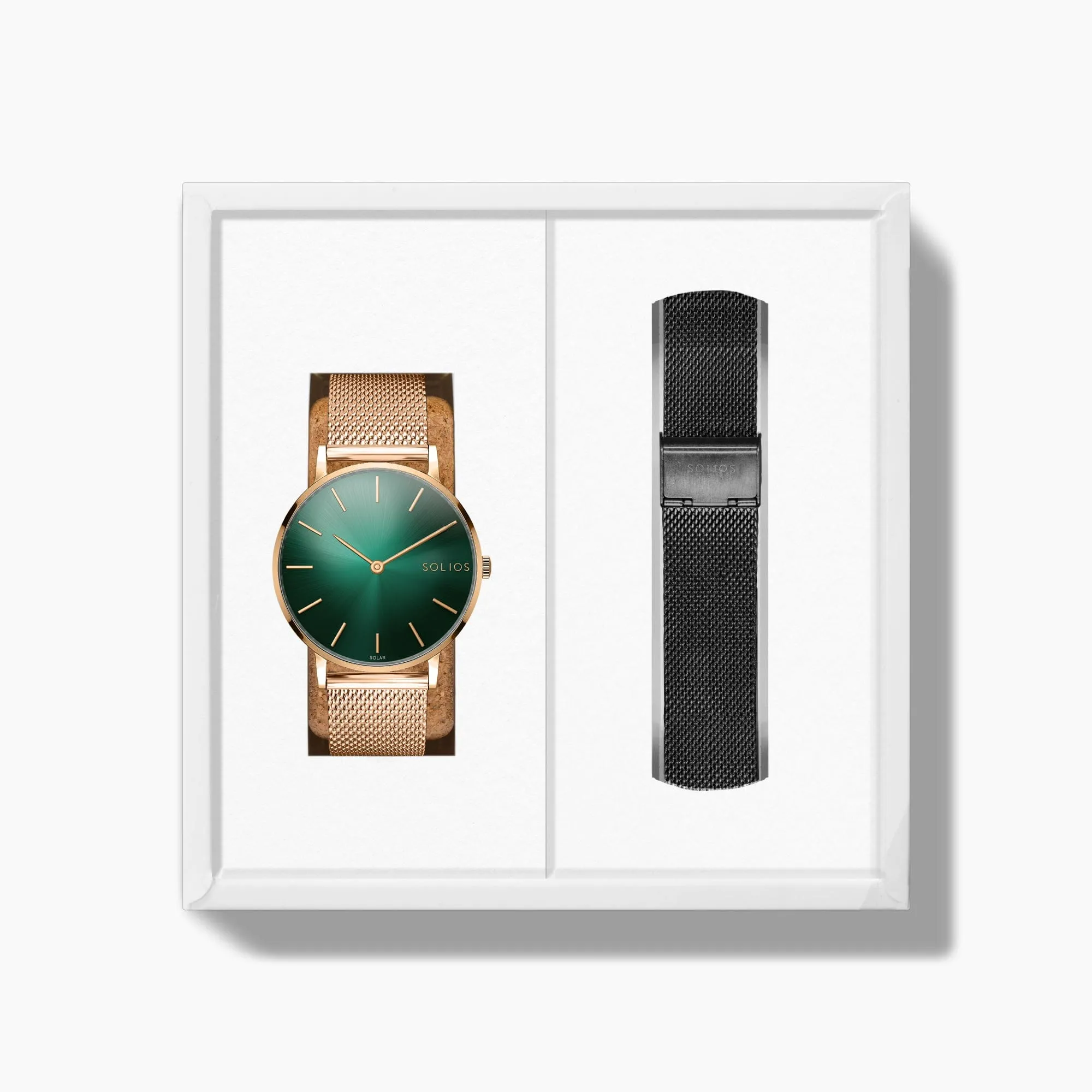 The Rainforest Classic Bundle | Green Dial - Rose Gold Case sold by SOLIOS product image thumbnail 3
