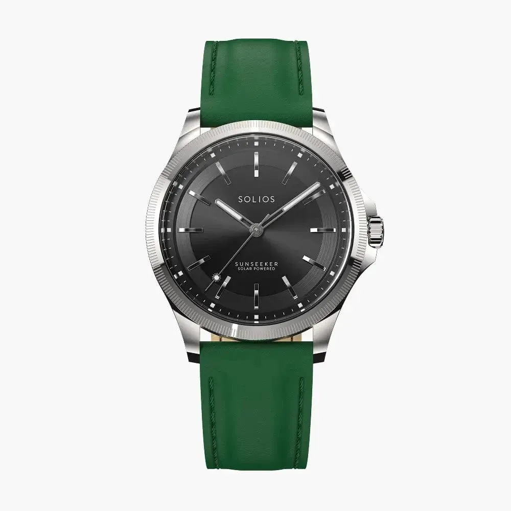 The Sunseeker | Black Dial - Silver Case - 40mm sold by SOLIOS product image thumbnail 5