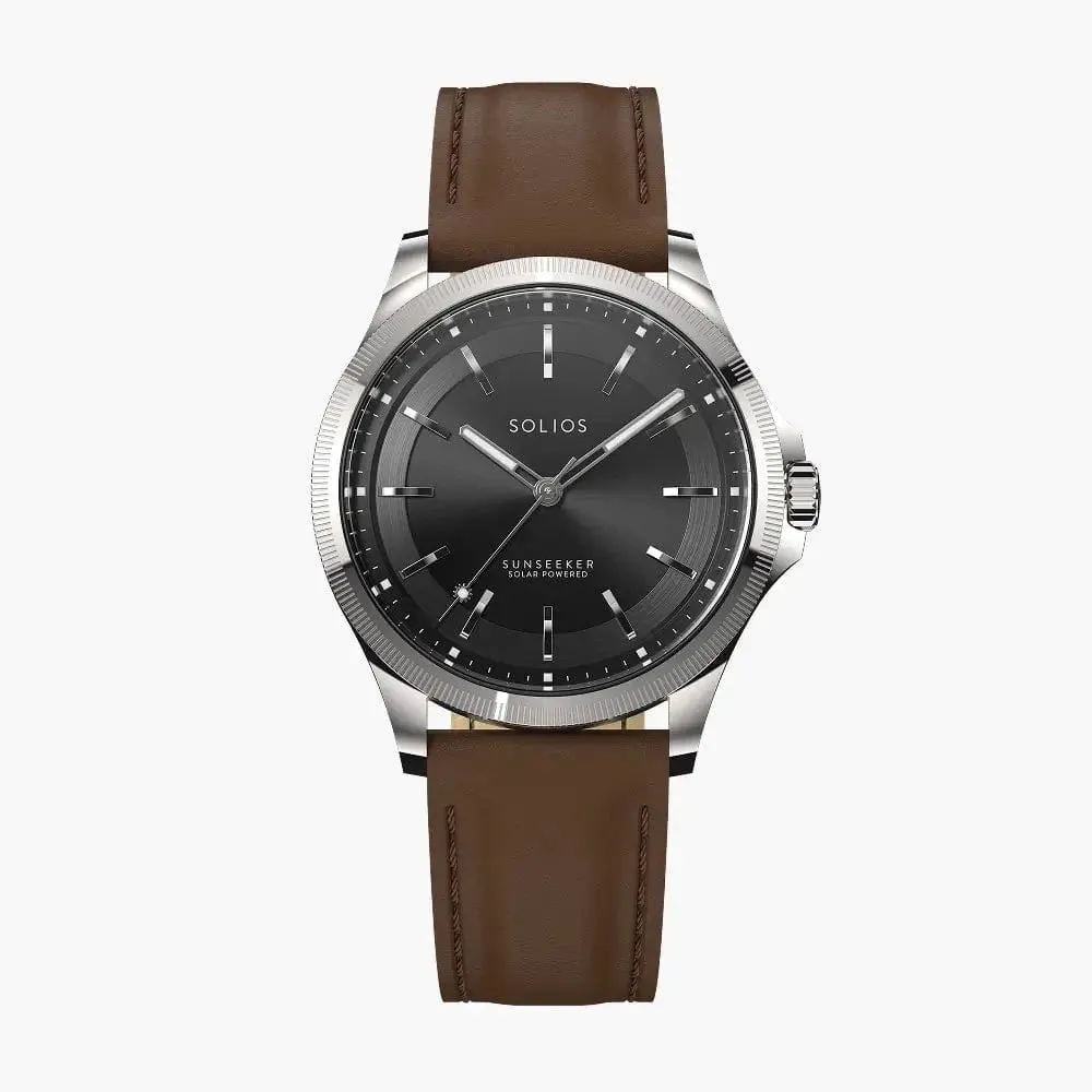 The Sunseeker | Black Dial - Silver Case - 40mm sold by SOLIOS product image thumbnail 3