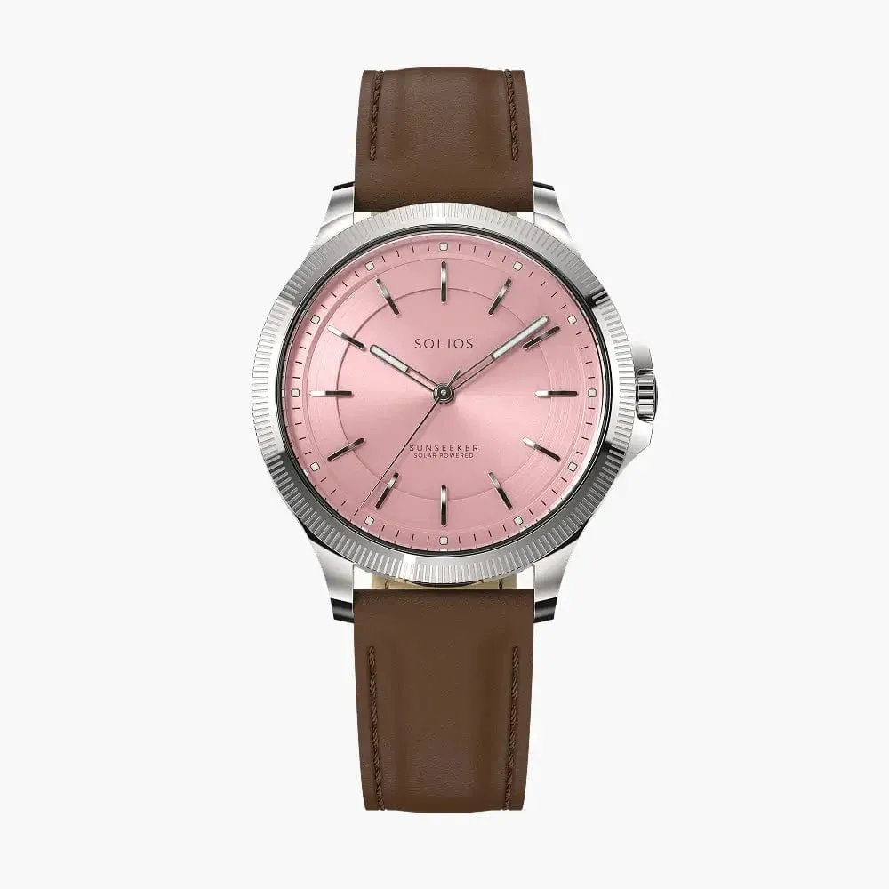 The Sunseeker | Pink Dial - Silver Case - 34mm sold by SOLIOS product image thumbnail 3