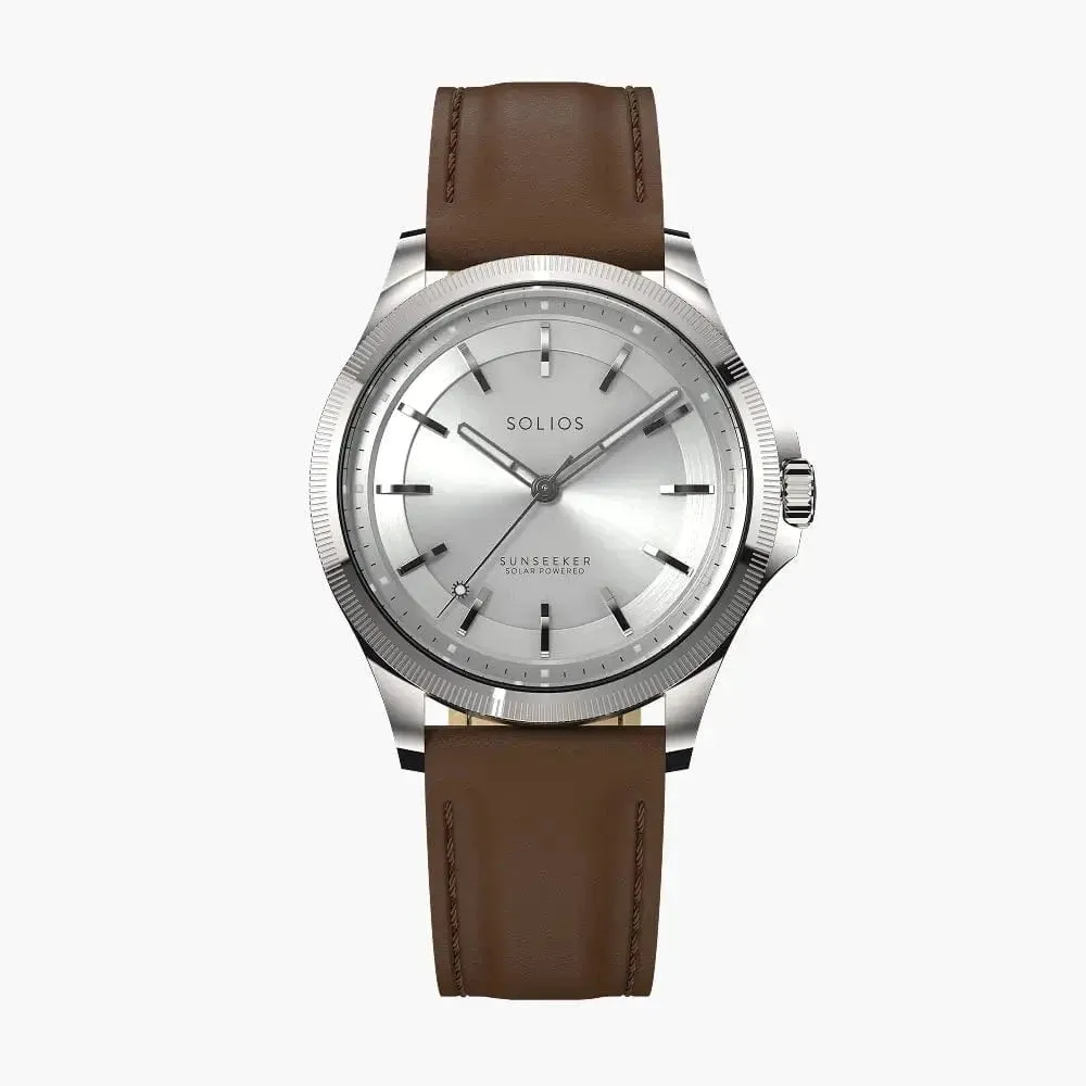 The Sunseeker | Silver Dial - Silver Case - 40mm sold by SOLIOS product image thumbnail 3