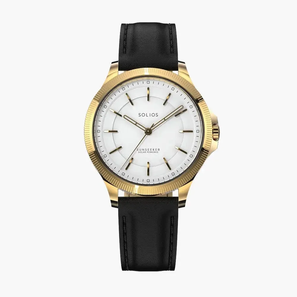 The Sunseeker | White Dial - Gold Case - 34mm sold by SOLIOS product image thumbnail 2