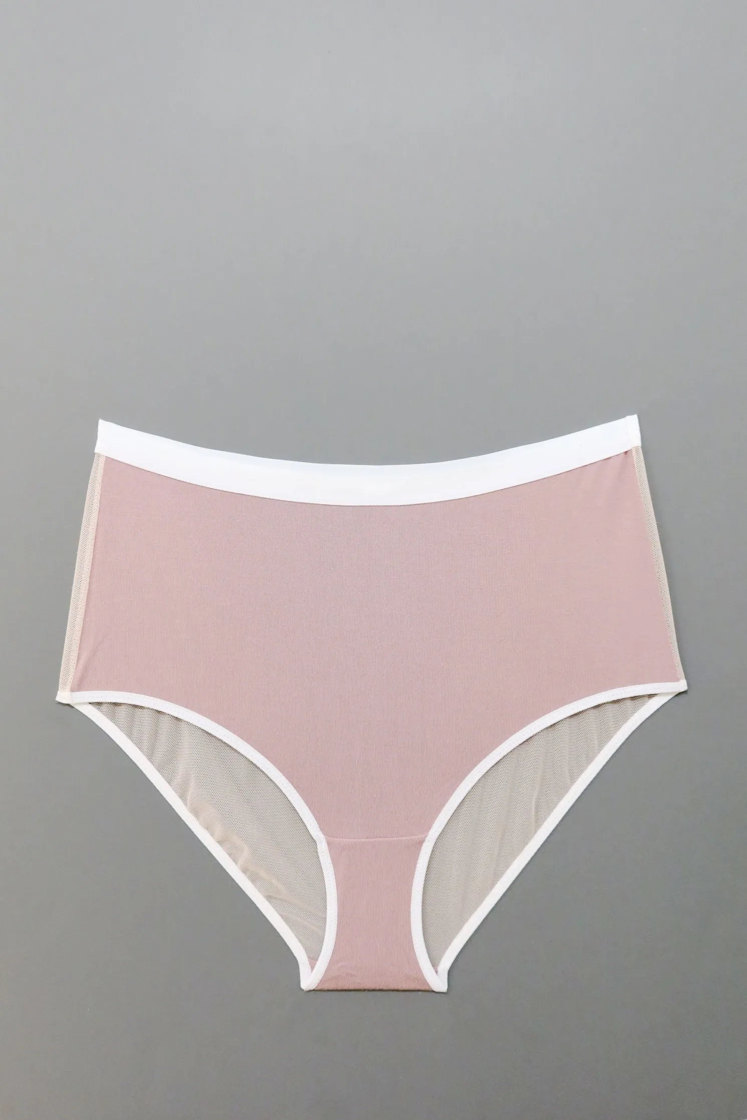 Lux High Waist Brief in Dusty Rose Sample sold by MARY YOUNG product image thumbnail 3