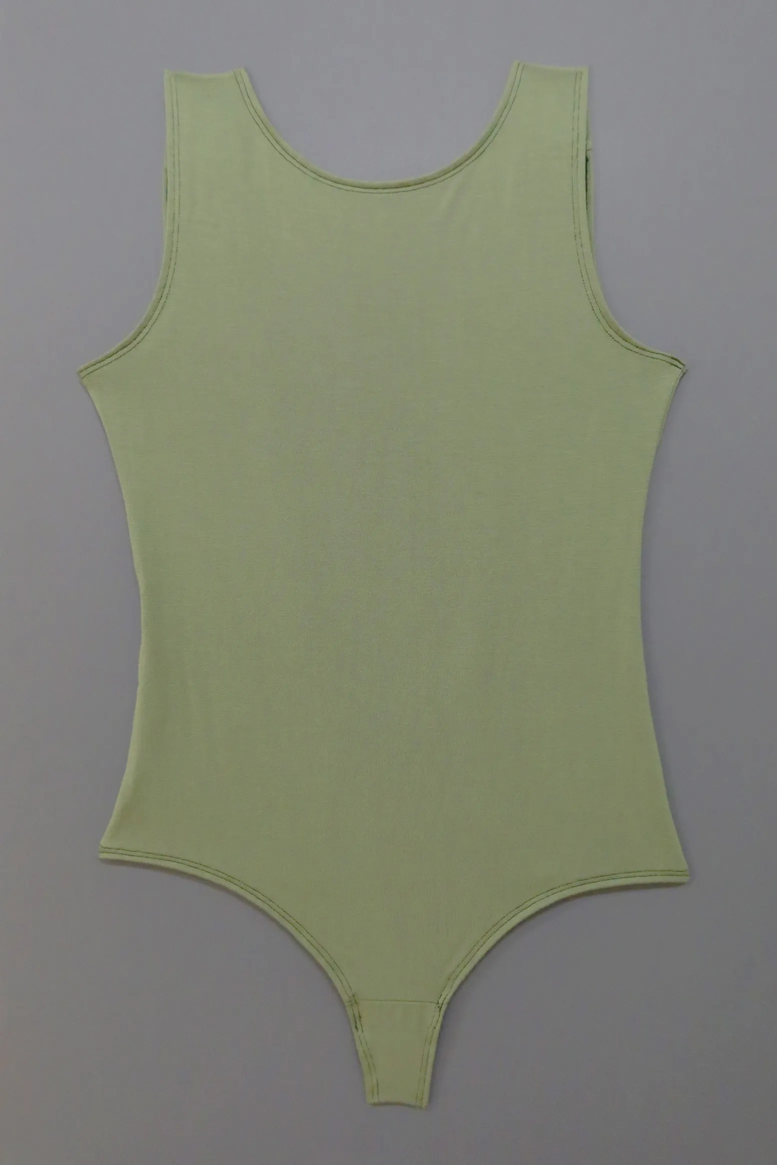 Backless Thong Bodysuit in Sage sold by MARY YOUNG product image thumbnail 4