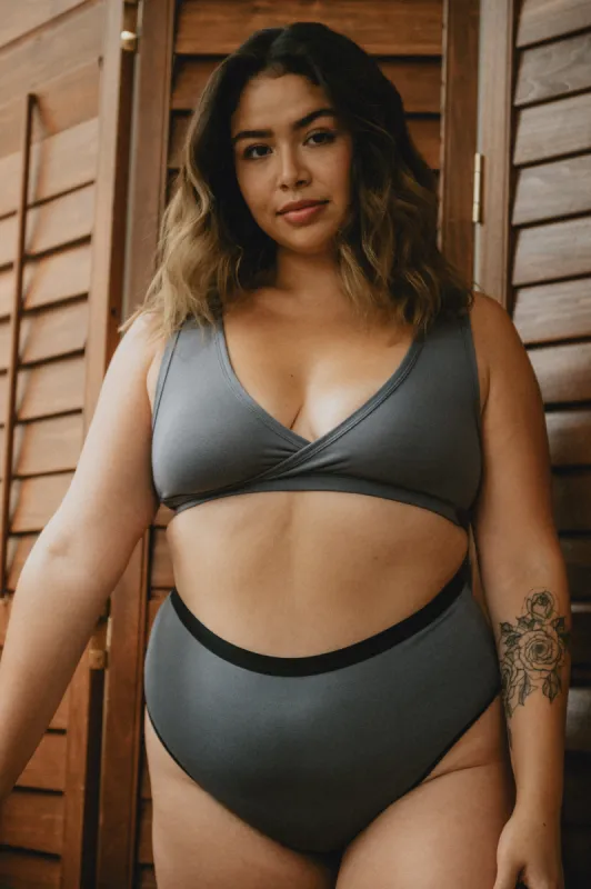 High Waist Thong in Mauve Sample sold by MARY YOUNG