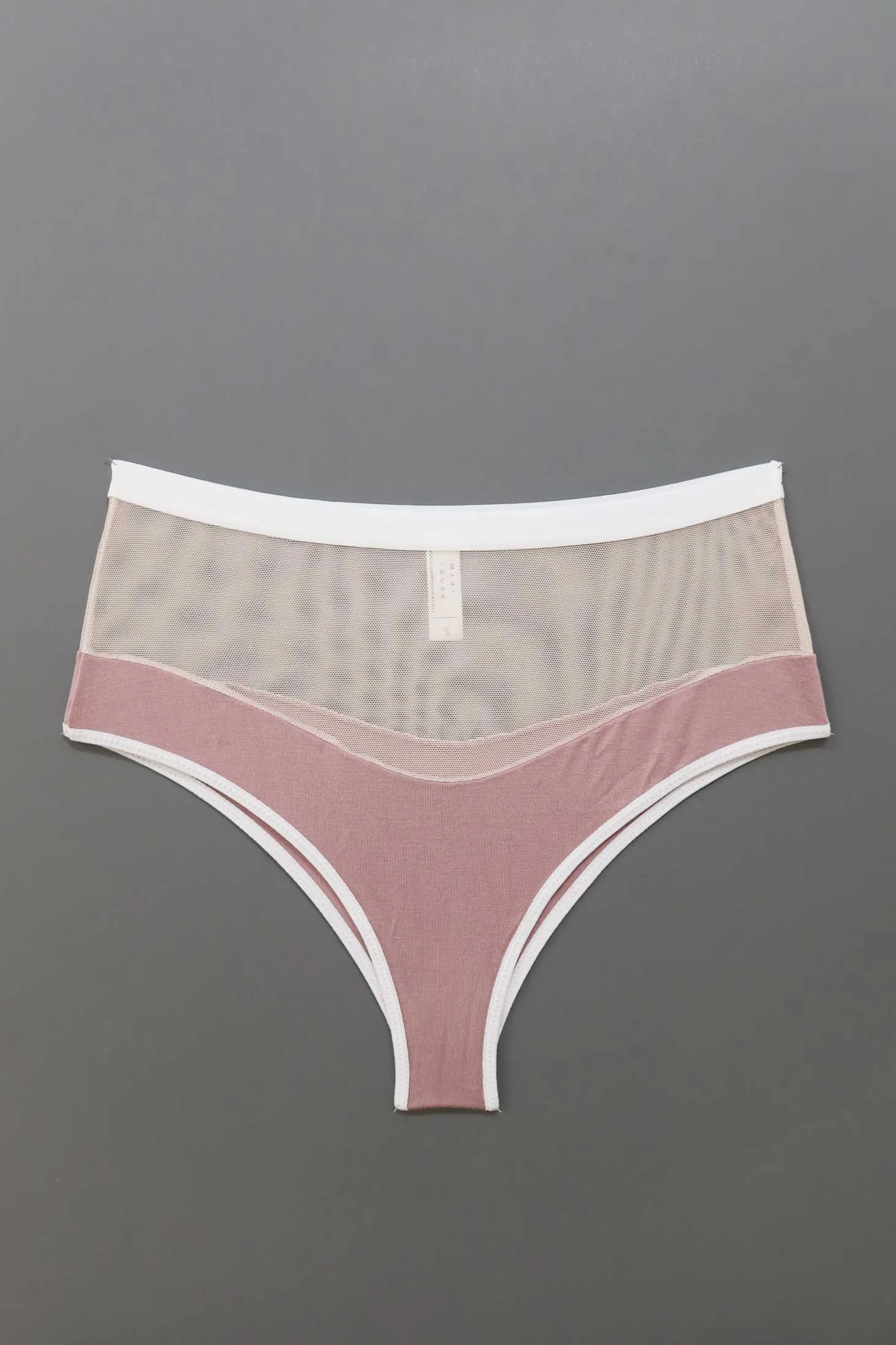 Logan High Cut Bikini in Dusty Rose Sample sold by MARY YOUNG product image thumbnail 3