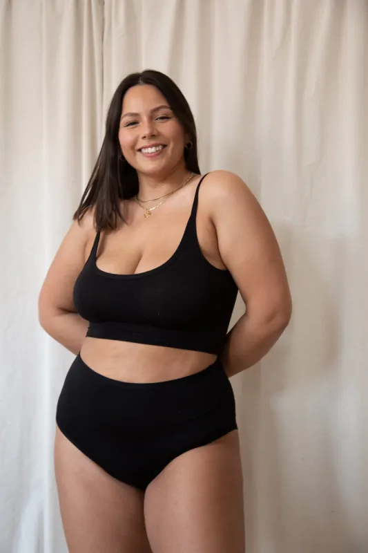 Orly High Brief in Black sold by MARY YOUNG