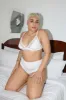 Contrast Bra in White sold by MARY YOUNG