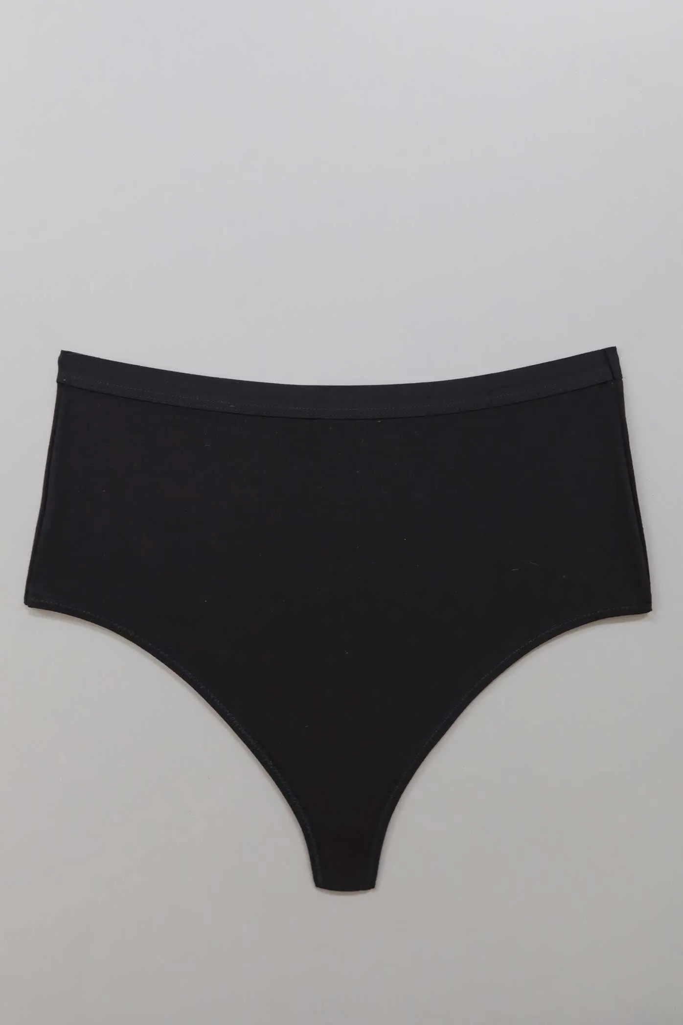 High Waist Thong in Black sold by MARY YOUNG product image thumbnail 4