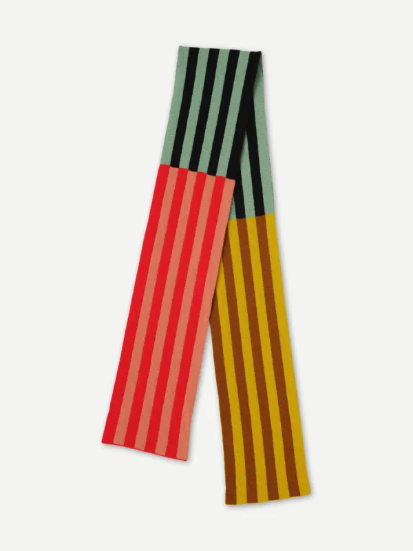 VERTICAL STRIPE SCARF MULTICOLOUR sold by Jo Gordon