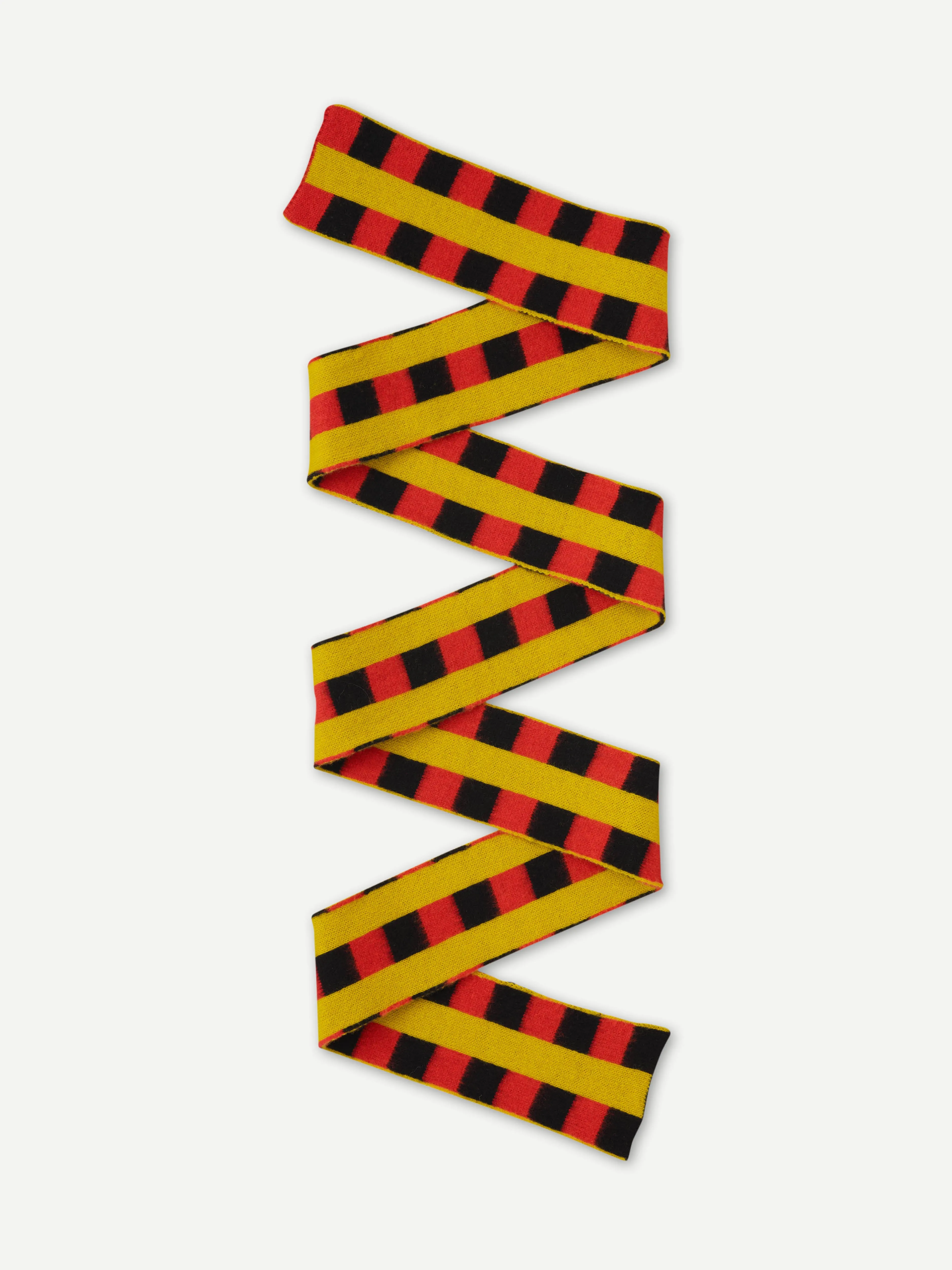 LONG CHECK AND STRIPE BRUSHED SCARF BLACK & RED DULSE sold by Jo Gordon