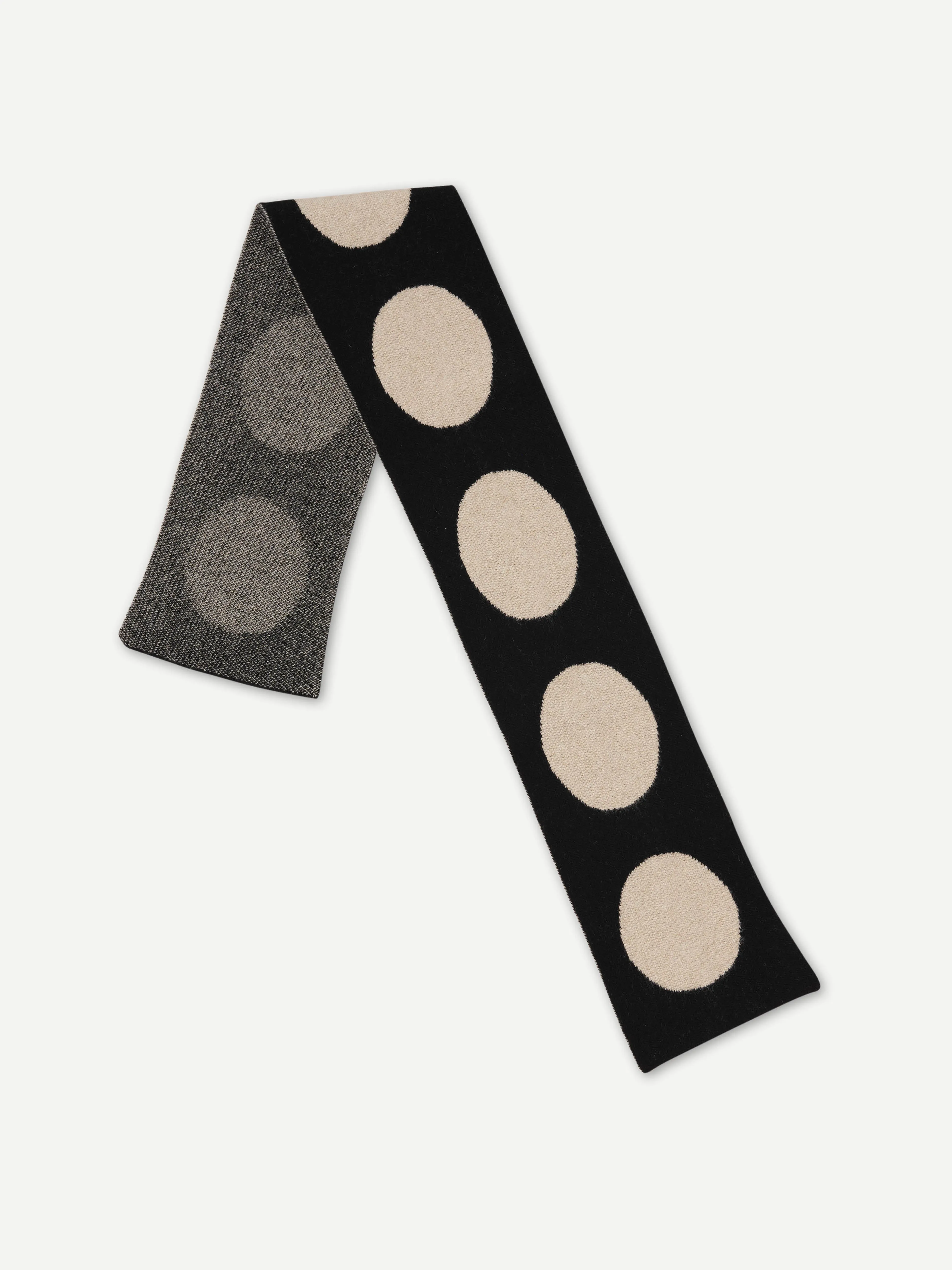 SMALL SPOT SCARF BLACK sold by Jo Gordon