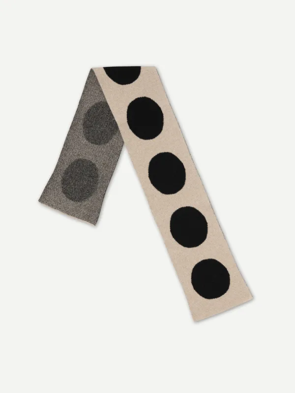 SMALL SPOT SCARF OATMEAL sold by Jo Gordon