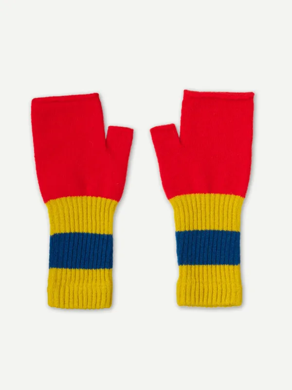 FINGERLESS MITTENS POPPY made by Jo Gordon