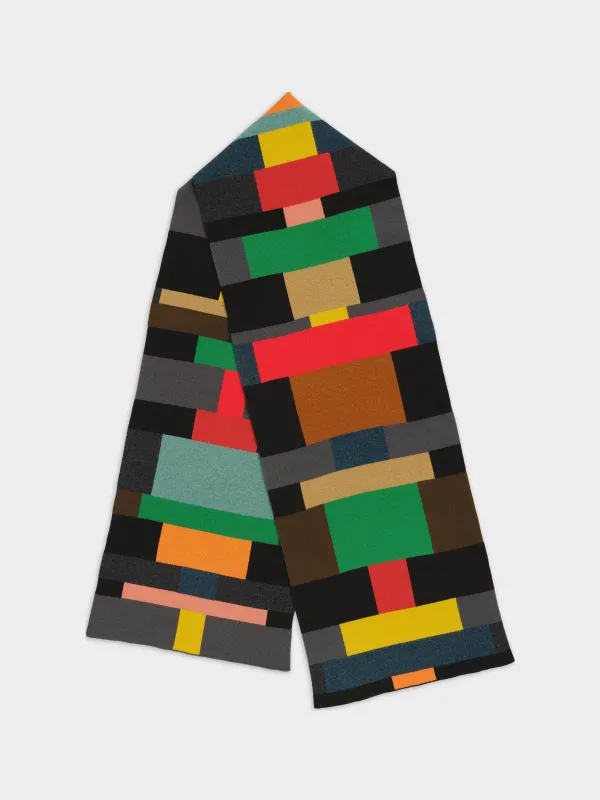 LARGE COLOURBLOCK COLUMN SCARF MULTICOLOUR sold by Jo Gordon