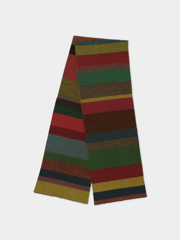 LARGE TWEED STRIPE SCARF MULTICOLOUR sold by Jo Gordon