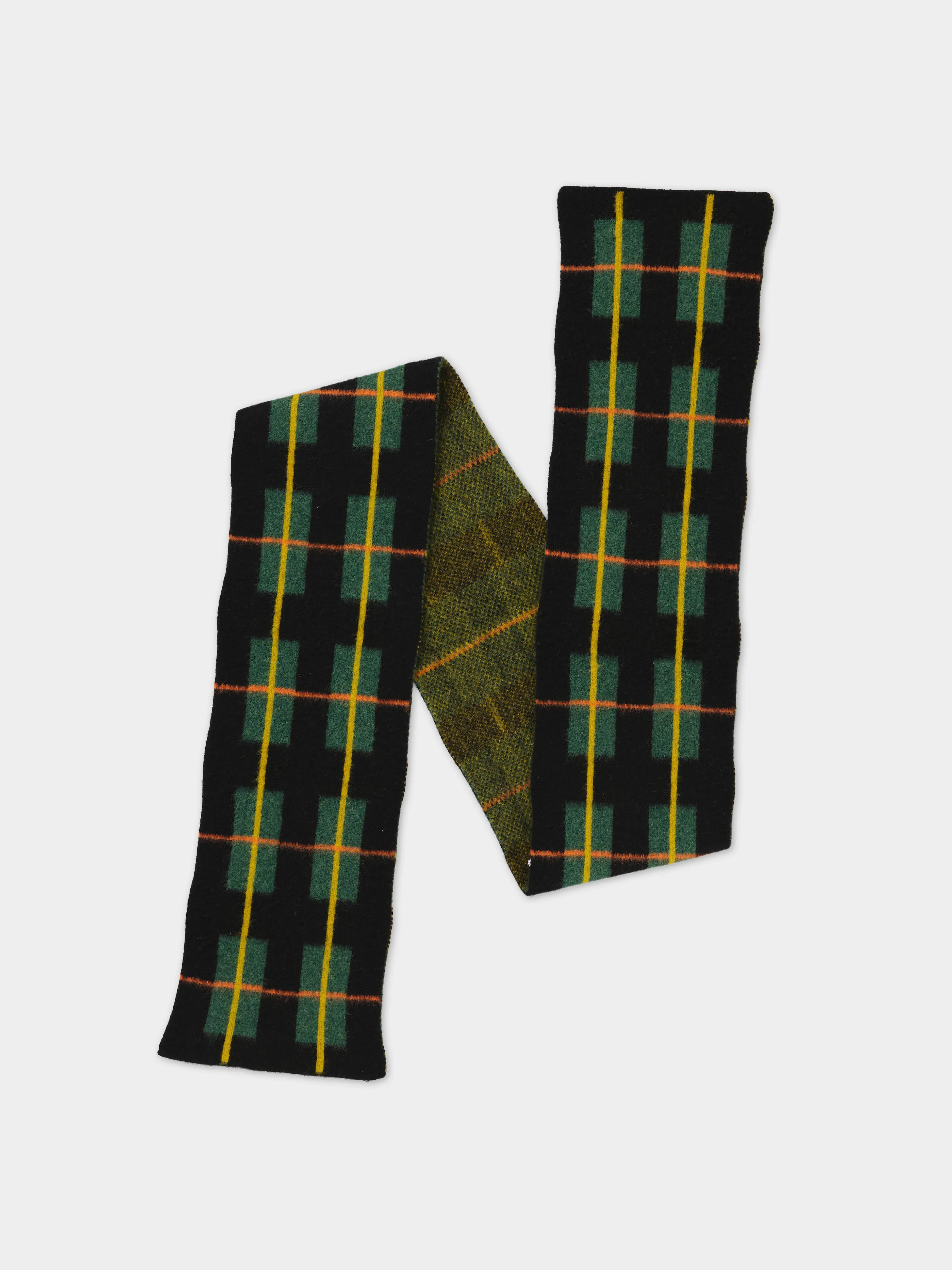 BRUSHED TARTAN SCARF BLACK sold by Jo Gordon