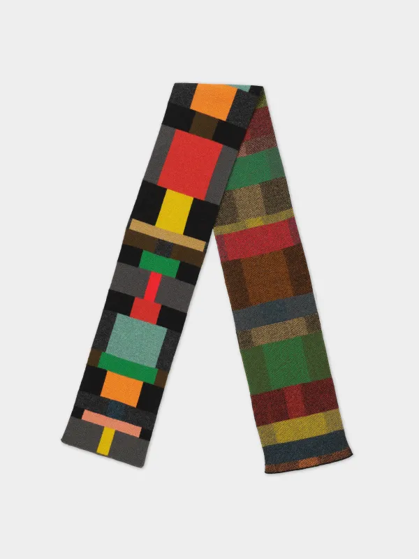 SMALL COLOURBLOCK COLUMN SCARF MULTICOLOUR sold by Jo Gordon