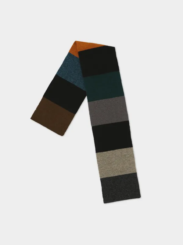 SMALL COLOURBLOCK SCARF DARK sold by Jo Gordon