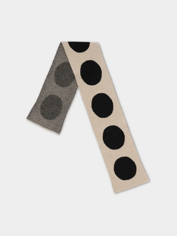 SMALL SPOT SCARF OATMEAL sold by Jo Gordon