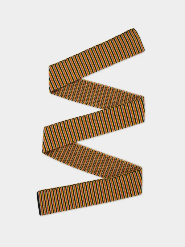 LONG MULTICOLOUR GARTER STITCH SCARF sold by Jo Gordon