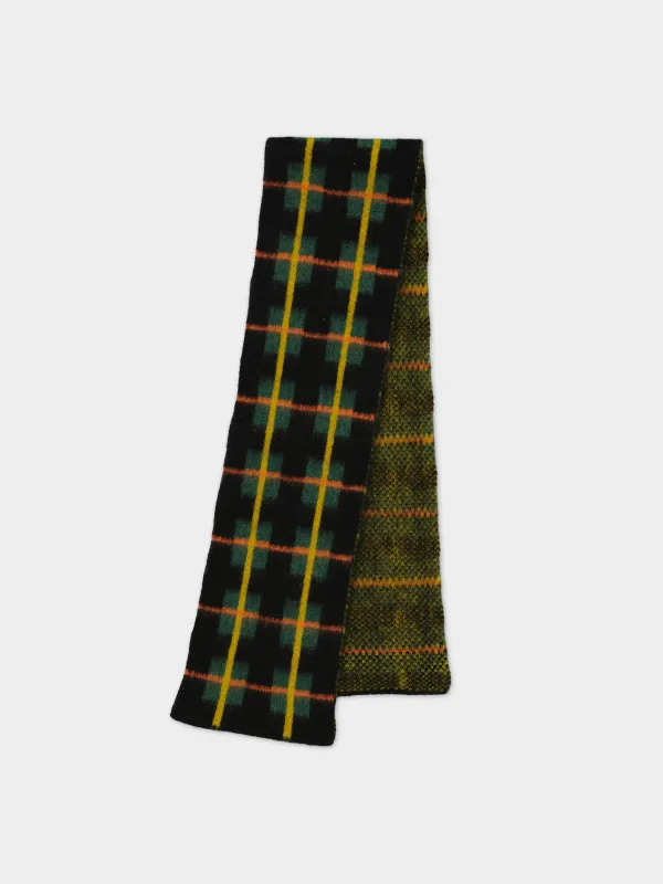 SMALL BRUSHED TARTAN SCARF BLACK sold by Jo Gordon