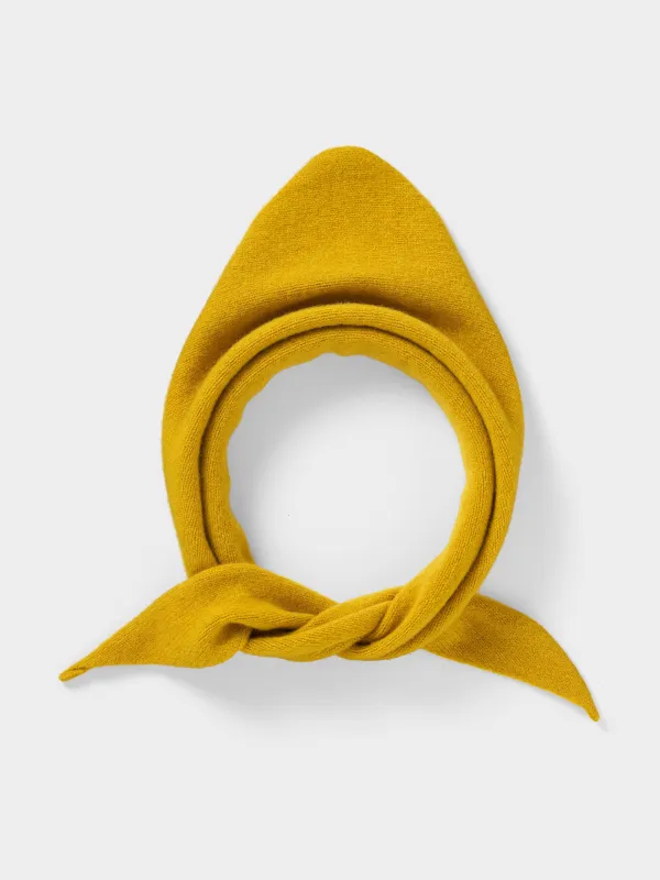 PLAIN TRIANGLE NECKERCHIEF TURMERIC sold by Jo Gordon