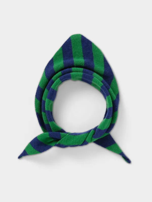 WIDE STRIPE TRIANGLE NECKERCHIEF NIGHTSKY & PAGODA sold by Jo Gordon