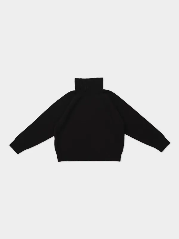 PLAIN FELTED JUMPER BLACK sold by Jo Gordon