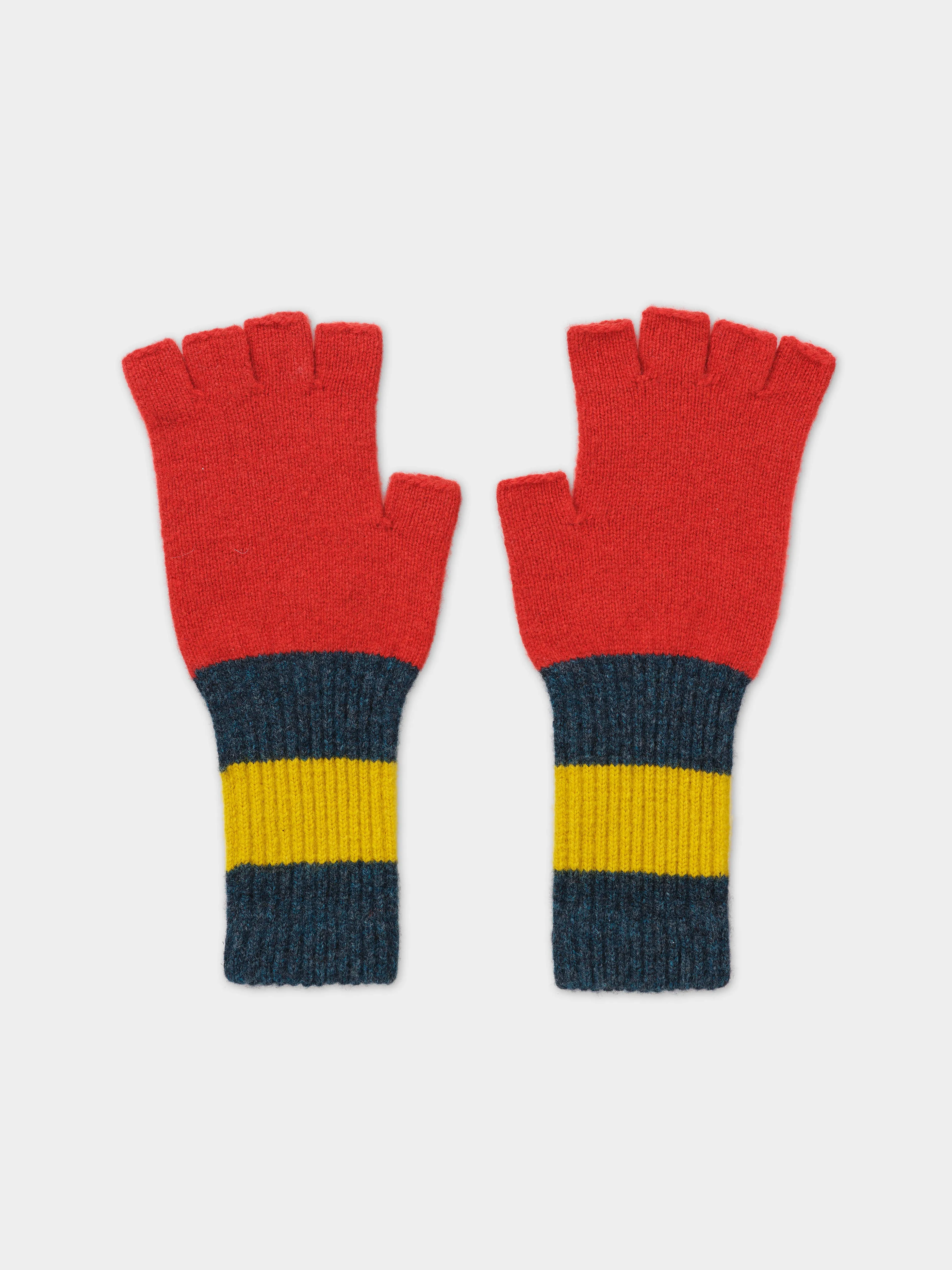 FINGERLESS GLOVES RED DULSE sold by Jo Gordon