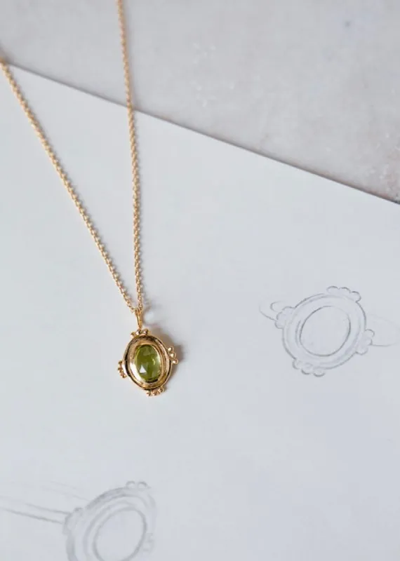 Collier en vermeil et kyanite verte Agathe sold by Alix D. Reynis