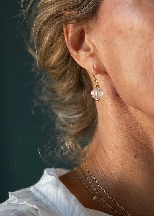 Boucles d'oreilles en vermeil et cristal de roche Lucrèce sold by Alix D. Reynis product image thumbnail 4