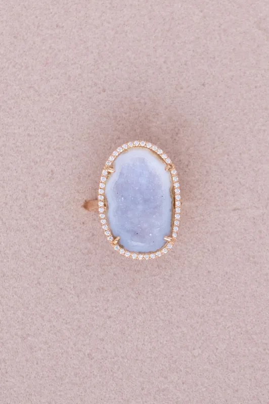 ROCKY ring, azure rose sold by Karolin Van Loon Womens