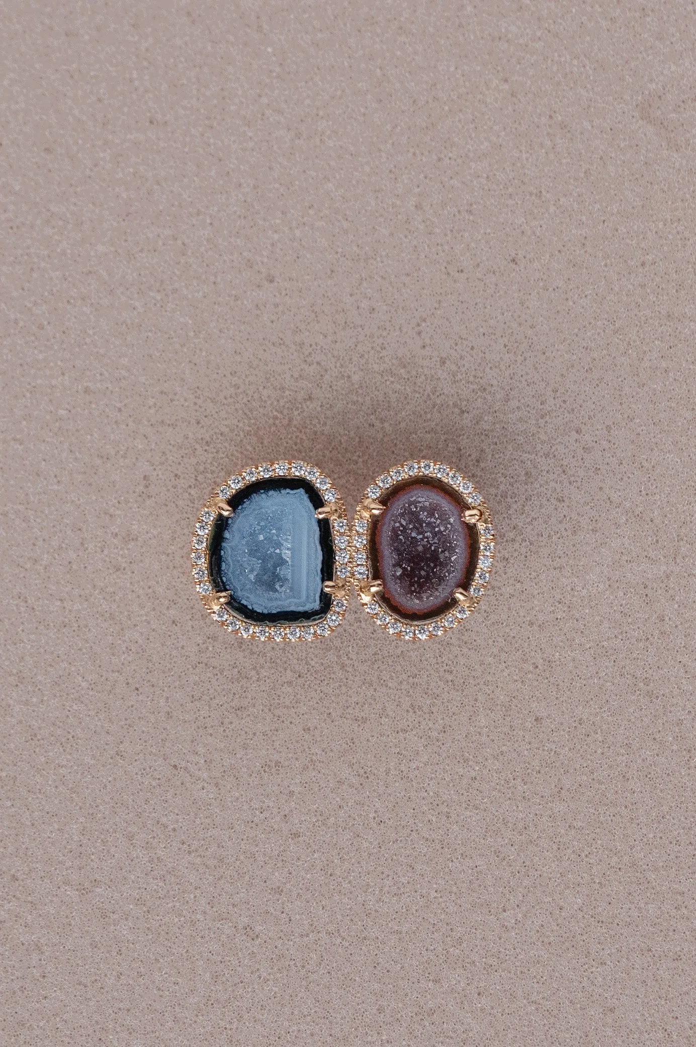 STEFFI ring, blue/ bordeaux sold by Karolin Van Loon Womens