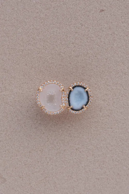 STEFFI ring, blue/pink sold by Karolin Van Loon Womens