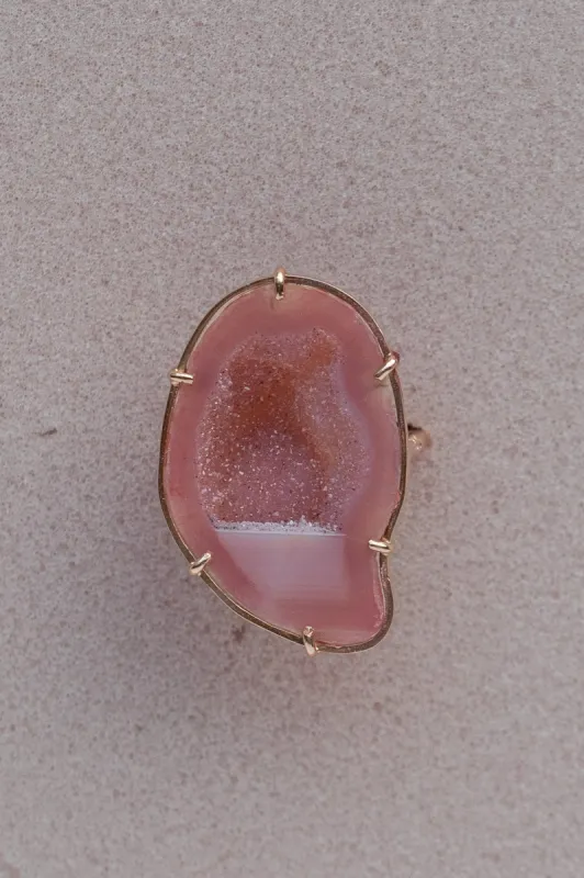 Atlas ring, pink sold by Karolin Van Loon Womens