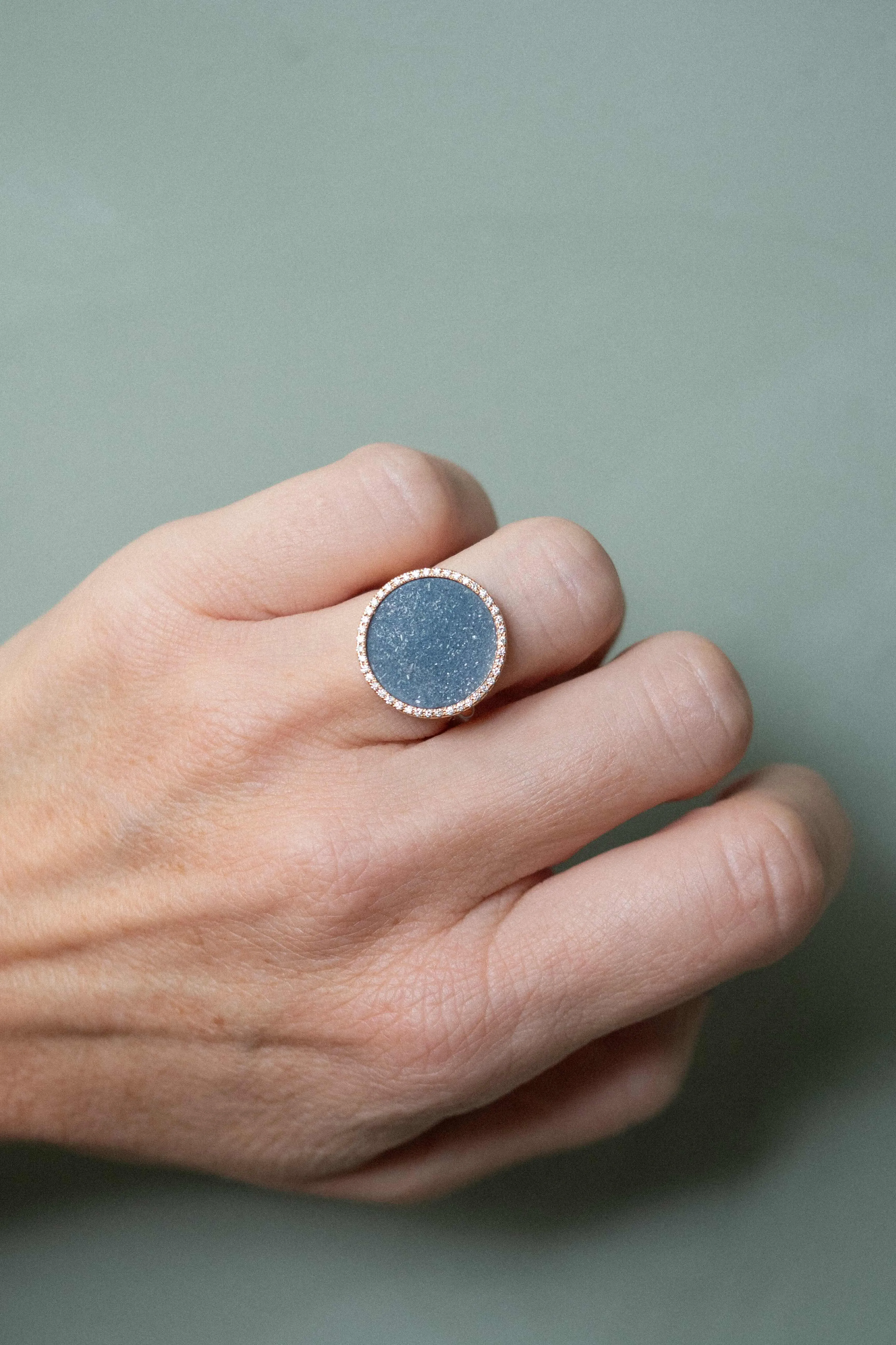 CARO ring, Navy sold by Karolin Van Loon Womens product image thumbnail 2