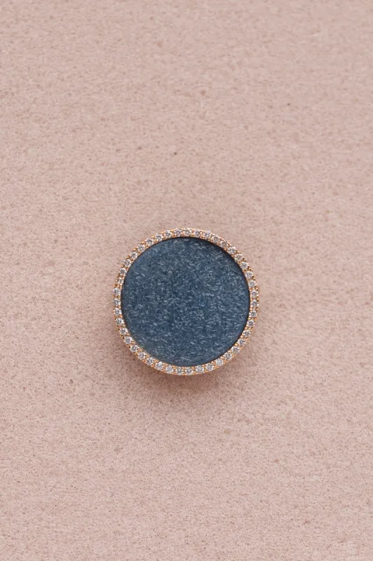 CARO ring, Navy sold by Karolin Van Loon Womens